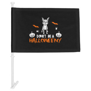Dont be a Halloweeny Boston Terrier Car Flag