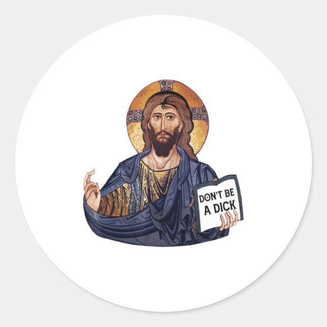 Dont Be A Jesus Book  Classic Round Sticker (Front)