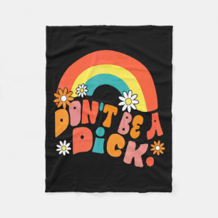 Dont Be A Motivation Message Vintage Groov  Fleece Blanket