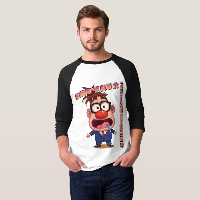 Don't Be A Mouthbreather Raglan T-Shirt (Front Full)
