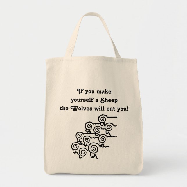 Don't be a Sheep bag (Front)