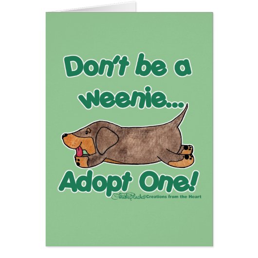 Don't be a Weenie! Cards (Front)