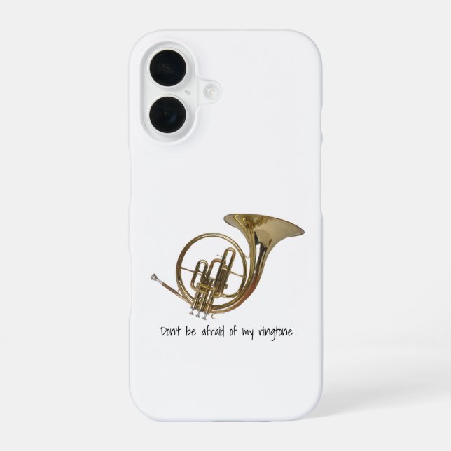 Don't be afraid of my ringtone iphone case (Back)