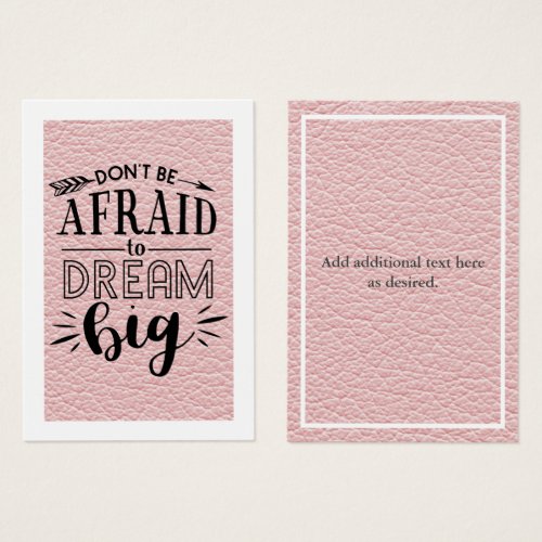 Dont Be Afraid To Dream Big _ Encouragement QUOTE