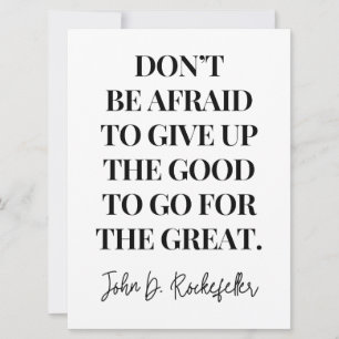 Don't be afraid to give up the good card