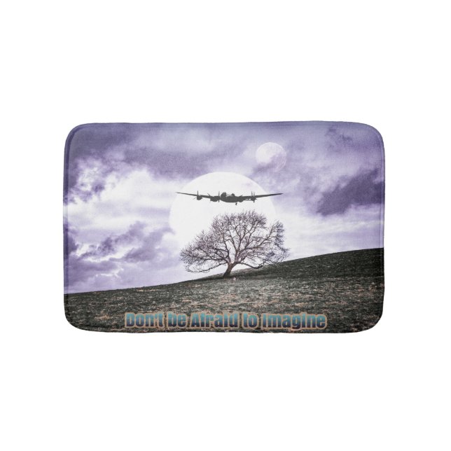 Don't Be Afraid To Imagine Bathroom Mat (Front)