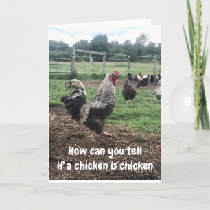 DON'T BE CHICKEN TO ASK AGE ON BIRTHDAY CARD