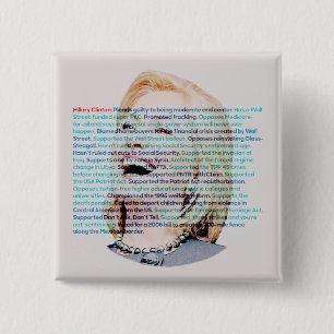 Don't be fooled by Hillary Pinback Button