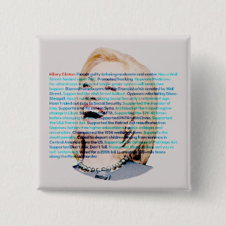 Don't be fooled by Hillary Pinback Button