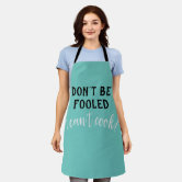 Hail To The Chef Funny Kitchen Aprons, White Cooking Aprons Gift Idea