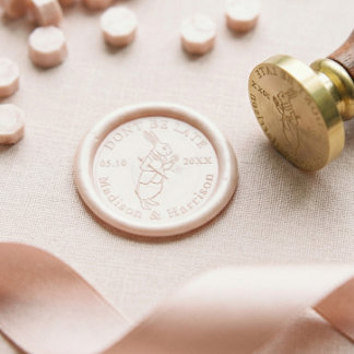 Don't Be Late Alice In Wonderland Rabbit Wedding Wax Seal Stamp