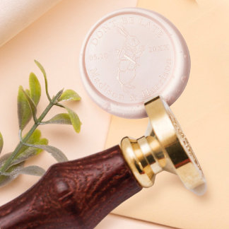 Don't Be Late Alice In Wonderland Rabbit Wedding Wax Seal Stamp