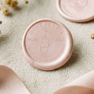 Don't Be Late Alice In Wonderland Rabbit Wedding Wax Seal Sticker