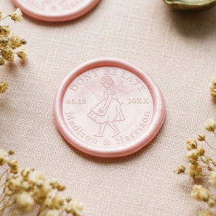 Don't Be Late Alice In Wonderland Save Our Date Wax Seal Stamp