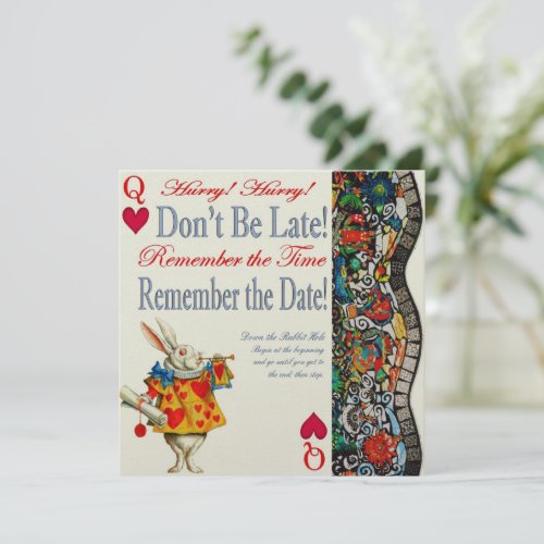 Don't Be Late! Custom Invitation