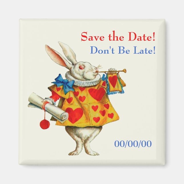 Don't Be Late! Save-the-Date Magnet (Front)