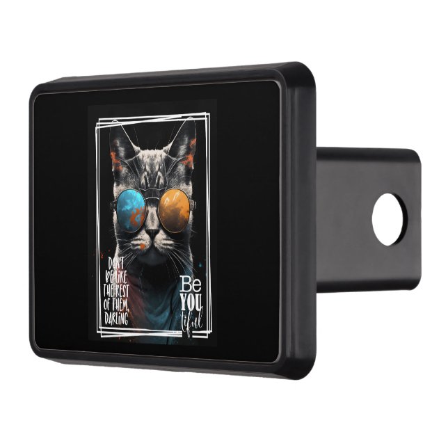 Don't be like the rest of them be like you-tiful!  hitch cover (Left)