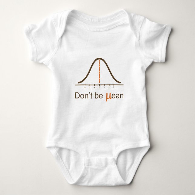 Don't be mean baby bodysuit (Front)