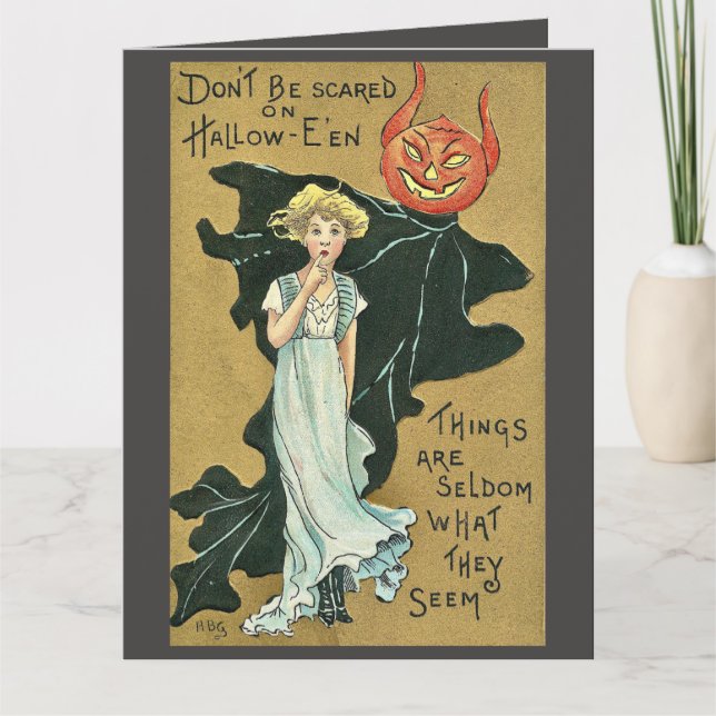 Don't Be Scared On Halloween Card (Front)