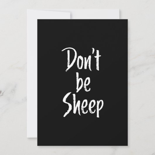 Dont be sheep | Humor Quotes About Sheep Gift (Front)