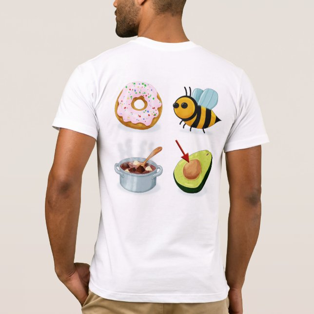 Don't Be Stupid Rebus (Back) T-Shirt (Back)