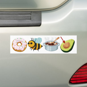 Don't Be Stupid Rebus Bumper Sticker