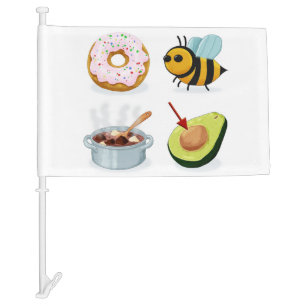 Don't Be Stupid Rebus Car Flag