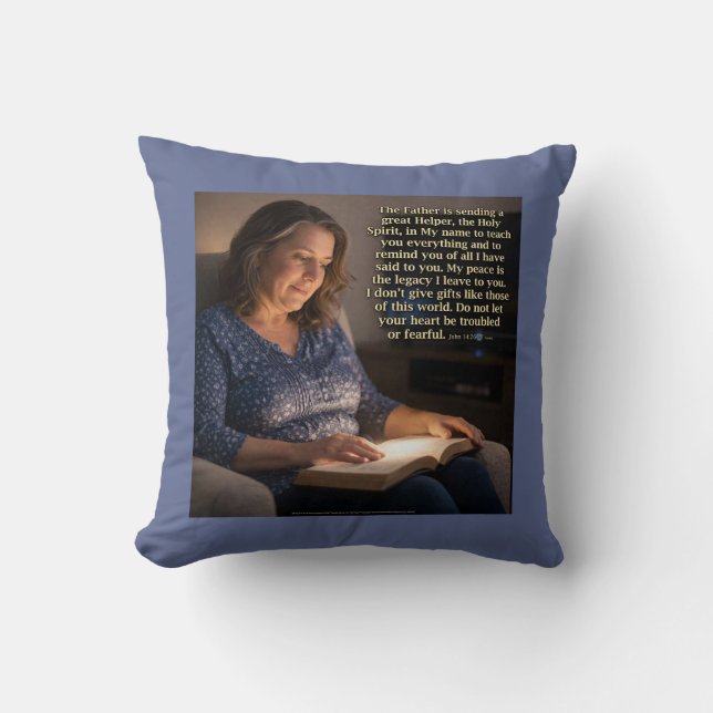 Don't be troubled throw pillow (Front)