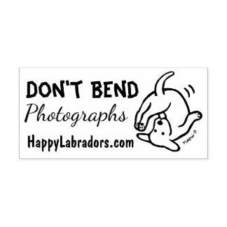 Don't Bend Labrador Rubber Stamp