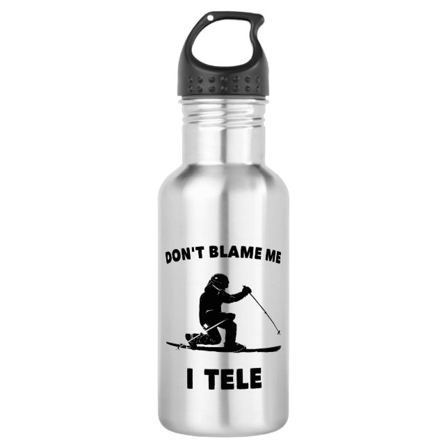 Don't Blame Me I Tele Stainless Steel Water Bottle (Front)