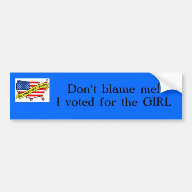 Don't blame me!I v... Bumper Sticker (Front)