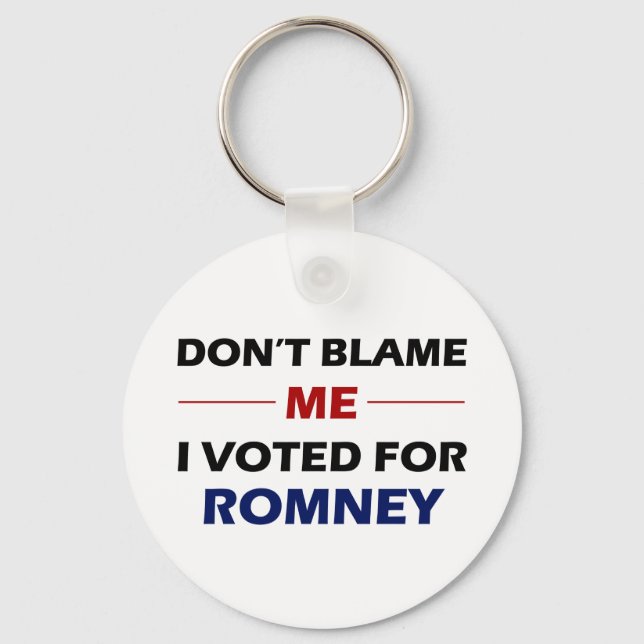 Don't Blame Me Keychain (Front)