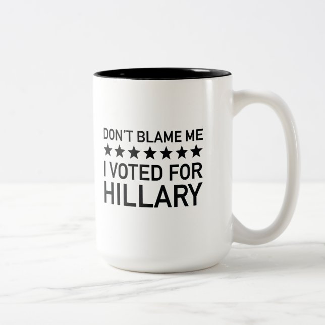 Don't Blame Me Two-Tone Coffee Mug (Right)