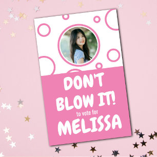 Don't Blow It: Vote" School Election  Poster