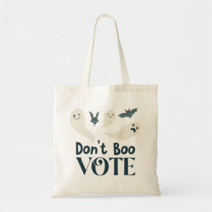 Don't Boo Vote Ghosts and Bats Tote Bag