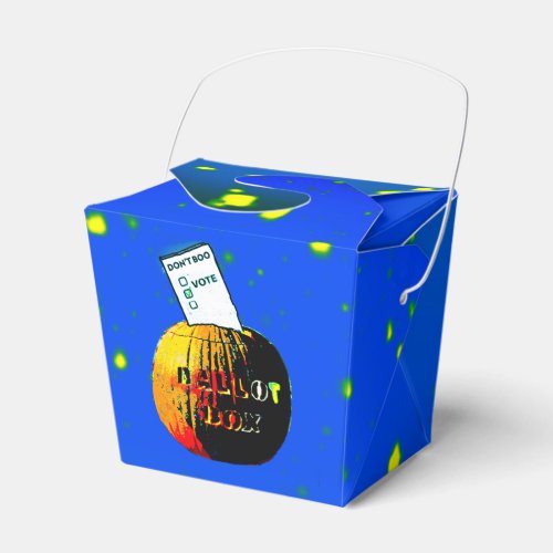 Dont BooâVoteâPop Art Pumpkin Ballot Box