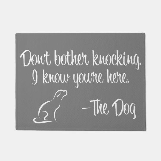 Don T Bother Knocking Doormat Zazzle Com