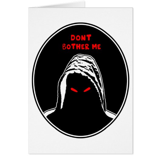 Dont bother me concept illustration (Front)