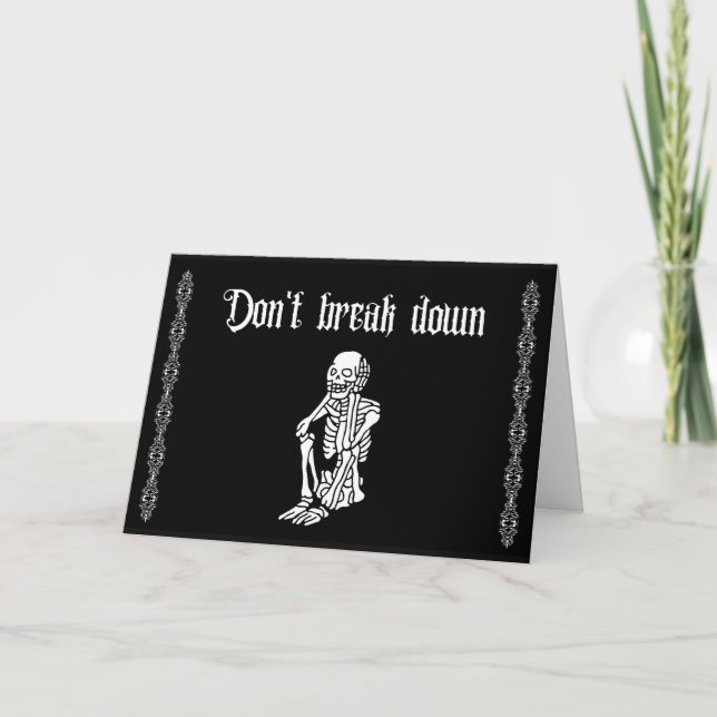 Don't break down, break dance thank you card (Front)
