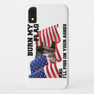 Don't burn my flag iPhone XR case