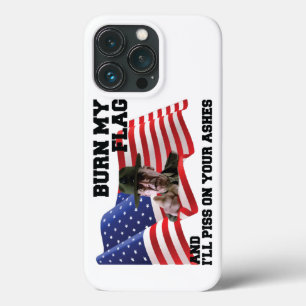 Don't burn my flag iPhone 13 pro case