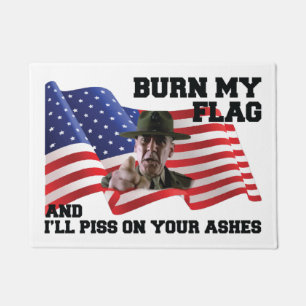 Don't burn my flag  doormat