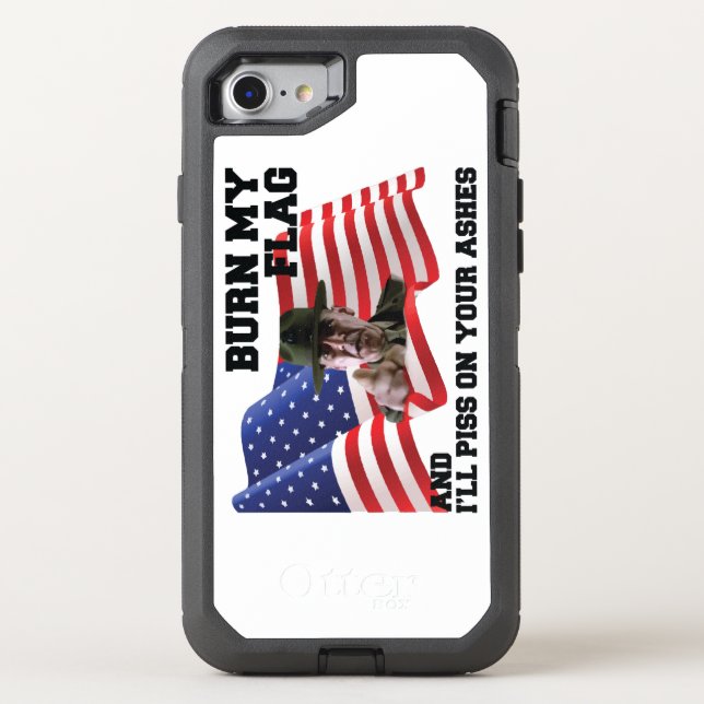 Don't burn my flag otterbox iPhone case (Back)