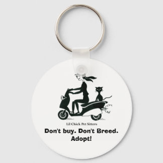 Don't buy. Don't Breed. Adopt! Keychain