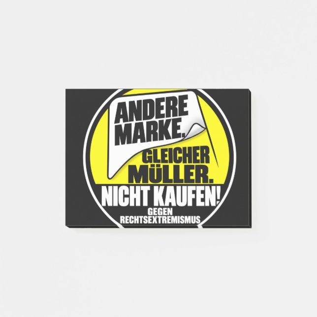 Don't buy Muller Post-it Notes (Front)