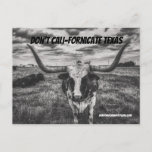 Don't Cali-Fornicate Texas Postcards