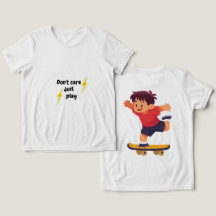 Don't Care Just Play – Black Kids ShirtT-Shirt