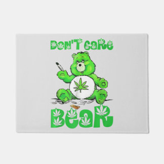 dont care weed bear premium doormat