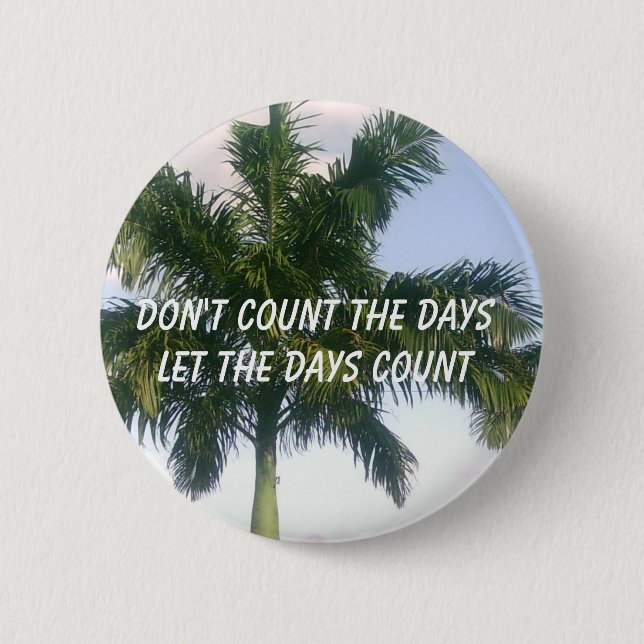 Don't Count the Days Pinback Button (Front)