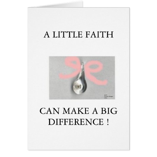 DON'T CRY. HAVE FAITH - CARD (Front)